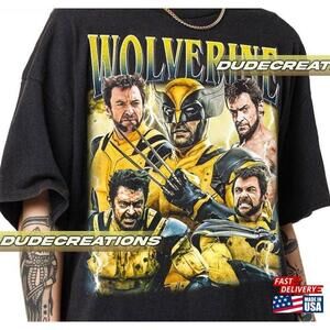 Limited Wolverine Hugh Jackman Tshirt Shirt Gift Unisex Tshirt Classic
